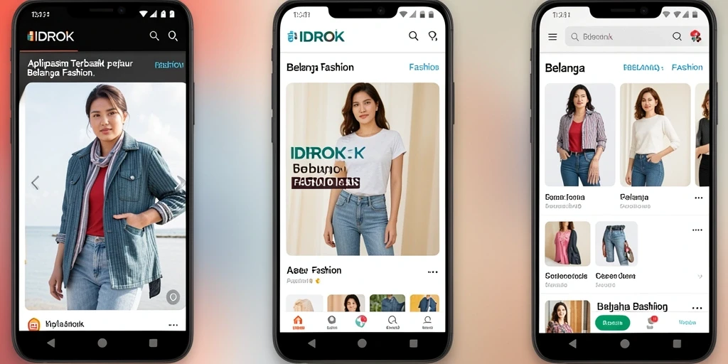 Tampilan antarmuka aplikasi IDROK yang menarik dan mudah digunakan.
