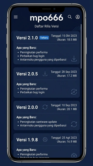 Riwayat Versi mpo666 untuk Pengguna Android